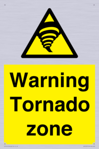 Warning Tornado zone